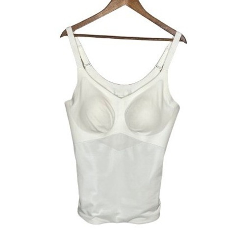 Honeylove LiftWear Cami Size 2X White Wireless Built In Bra Shapewear LWCM0102